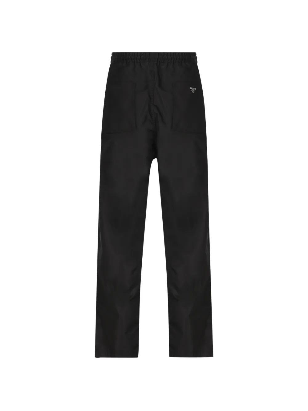 Prada Broek met logoplakkaat Zwart
