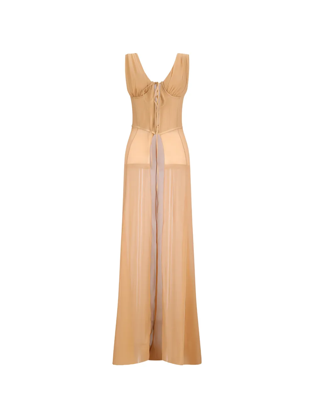 Giuseppe Di Morabito lace-up sleeveless top - Toni neutri