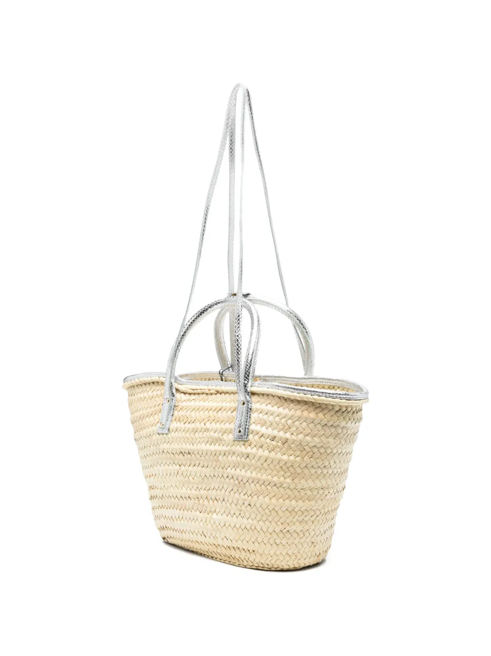 Jacquemus The Soli raffia tas Beige