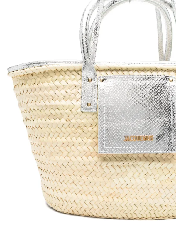 Jacquemus Le Panier Soli Woven Tote Bag | Neutrals | FARFETCH