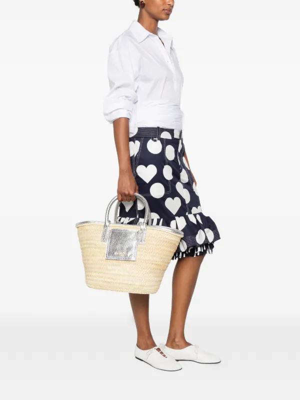 Jacquemus The Soli Basket Raffia Bag | Neutrals | FARFETCH