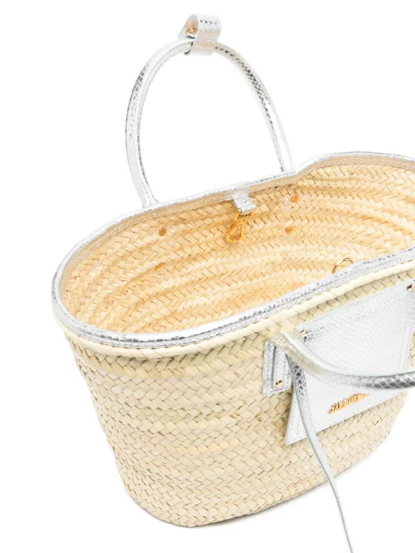 Jacquemus Le Panier Soli Woven Tote Bag | Neutrals | FARFETCH