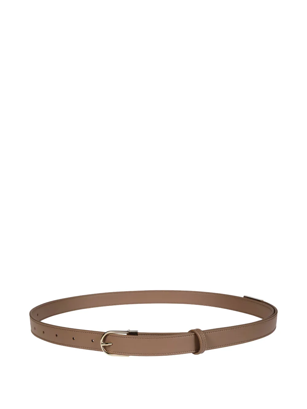 Victoria Beckham Dorian B leather belt - Marrone