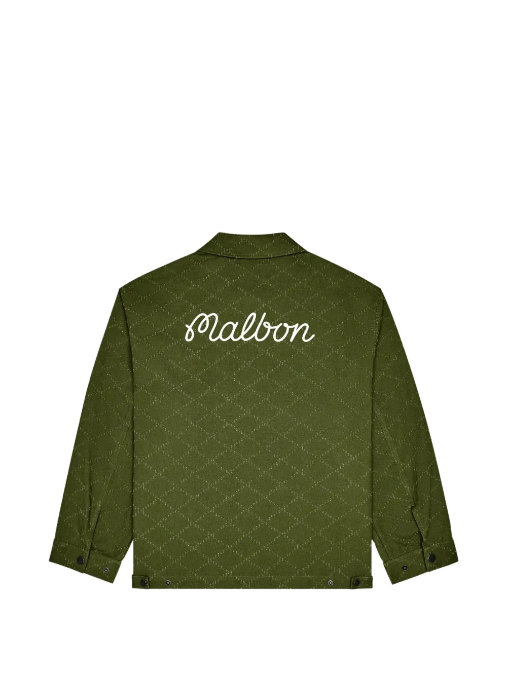 Malbon Golf Alameda jack met diamant-textuur Groen