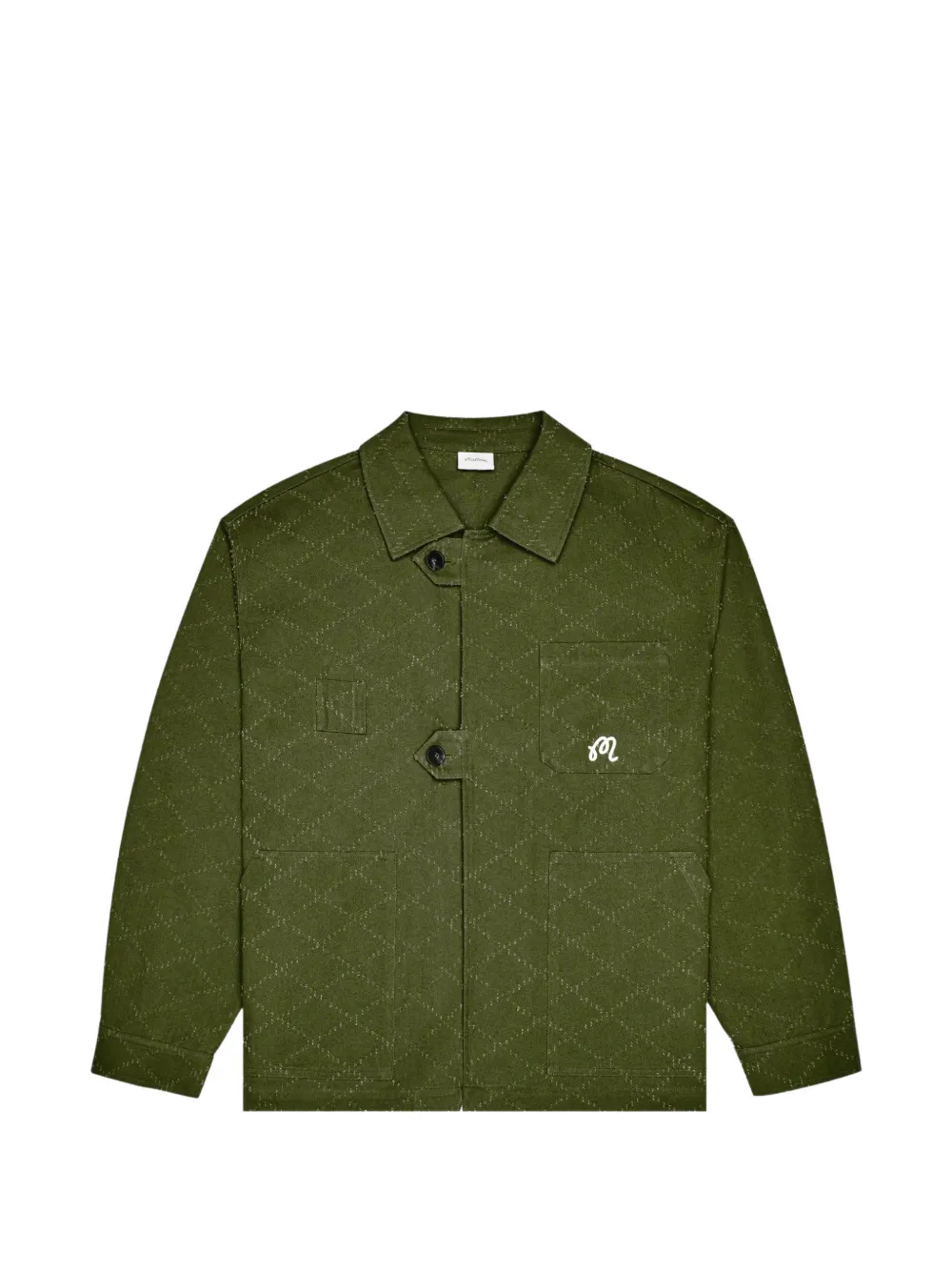 Malbon Golf Alameda diamond-textured jacket - Verde