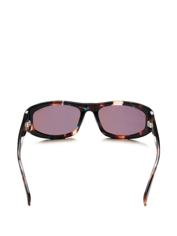 Stüssy Landon rectangle-frame Sunglasses | Brown | FARFETCH