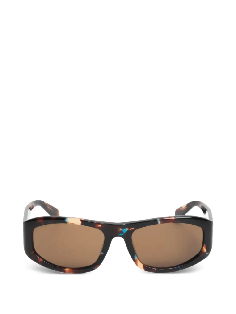 Stüssy Landon rectangle-frame sunglasses - Marrone