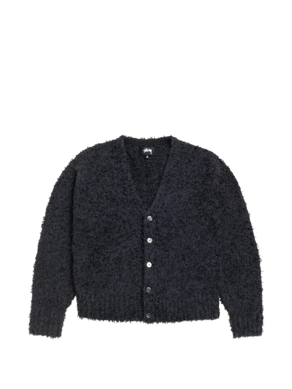 Stüssy textured button-up cardigan - Nero