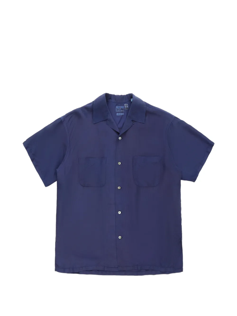 Blue Blue Japan short-sleeved silk shirt