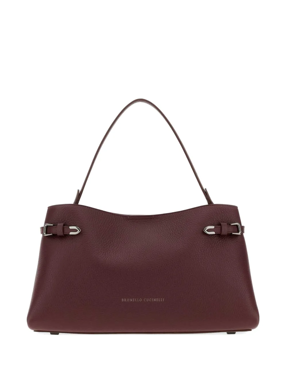 Brunello Cucinelli Grape leather shoulder bag - Marrone