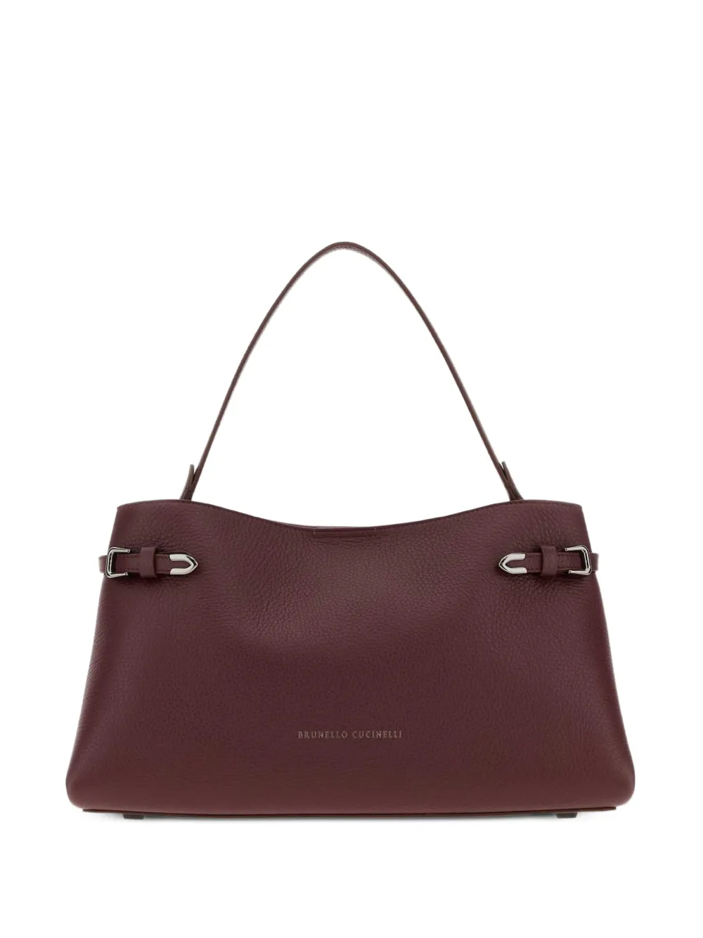 Brunello Cucinelli Grape leather shoulder bag - Marrone