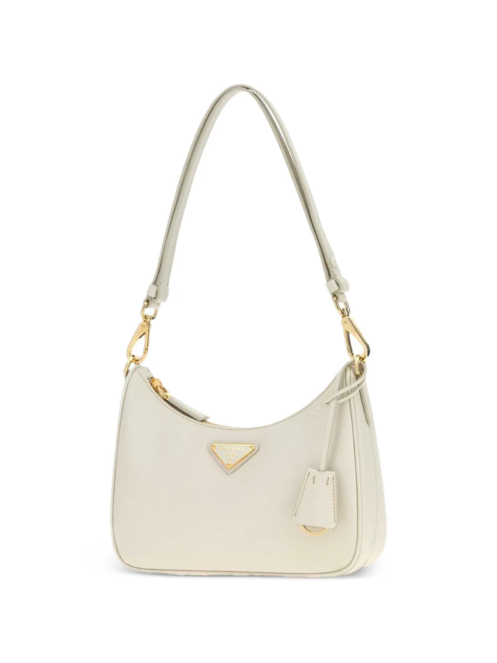 Prada Re-Edition 2005 schoudertas van saffiano leer Beige