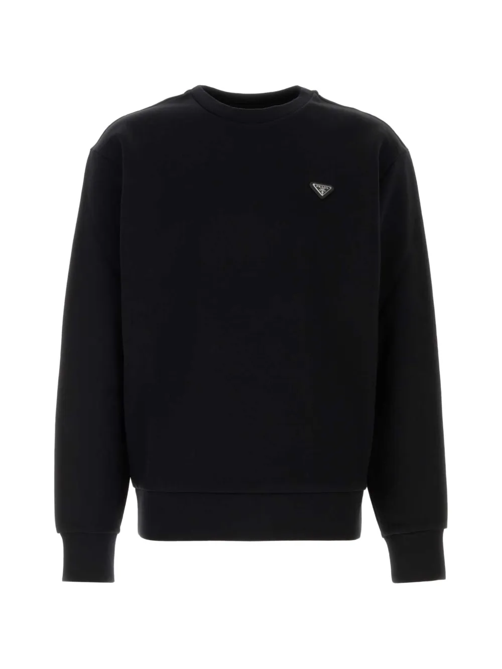 Prada Triangle-logo sweatshirt - Schwarz