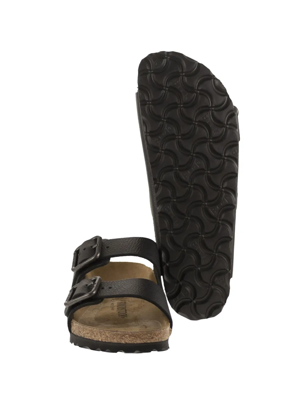 Birkenstock Arizona leren sandalen Zwart