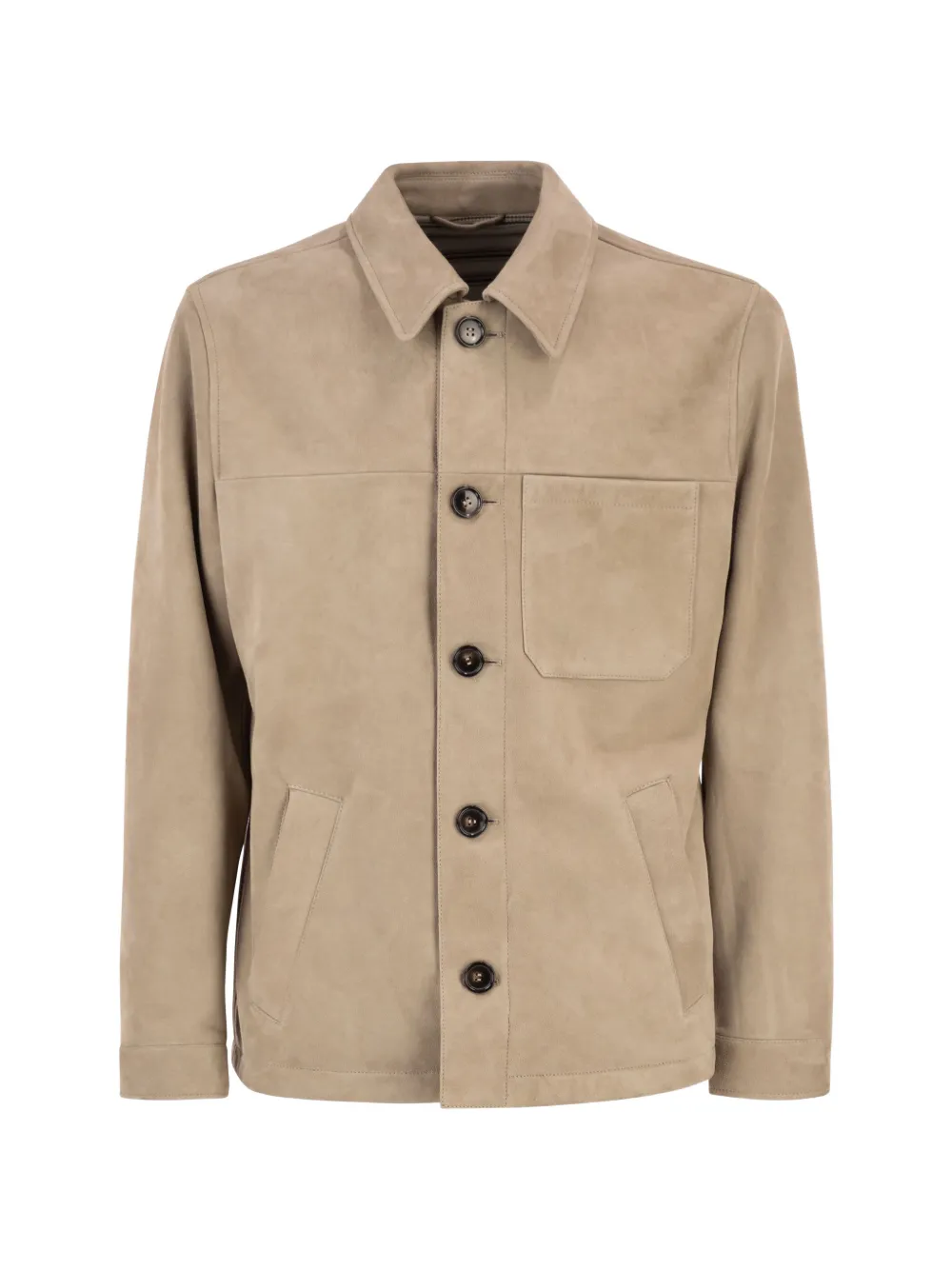 PT Torino suede shirt jacket - Toni neutri