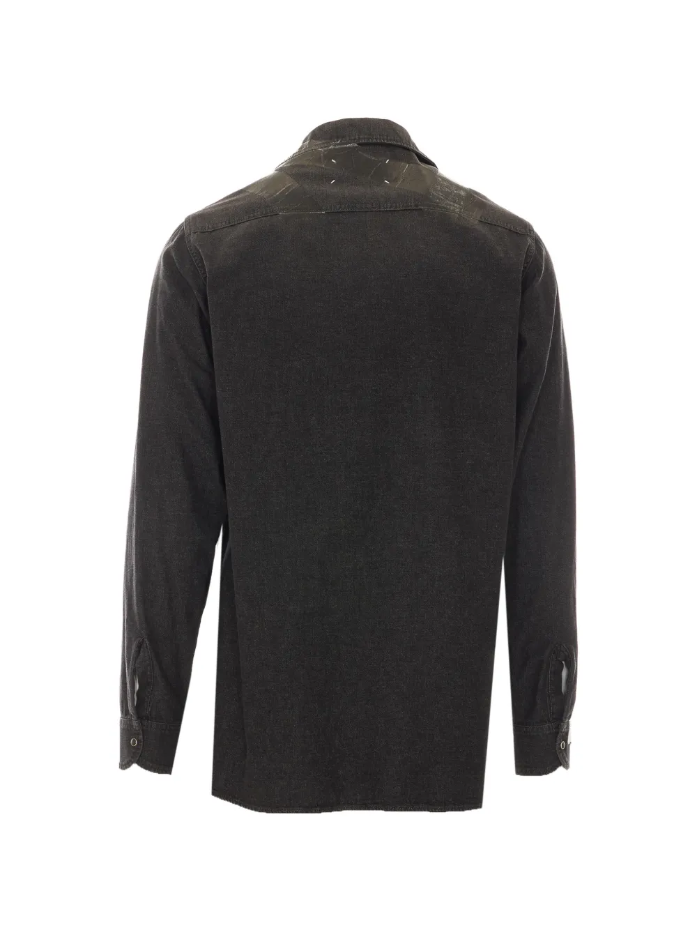 Maison Margiela Overhemd met banddetail en lange mouwen Zwart