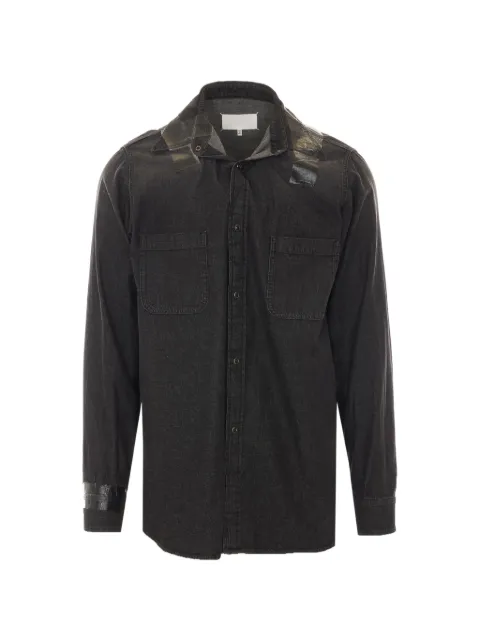 Maison Margiela tape-detail long-sleeved shirt