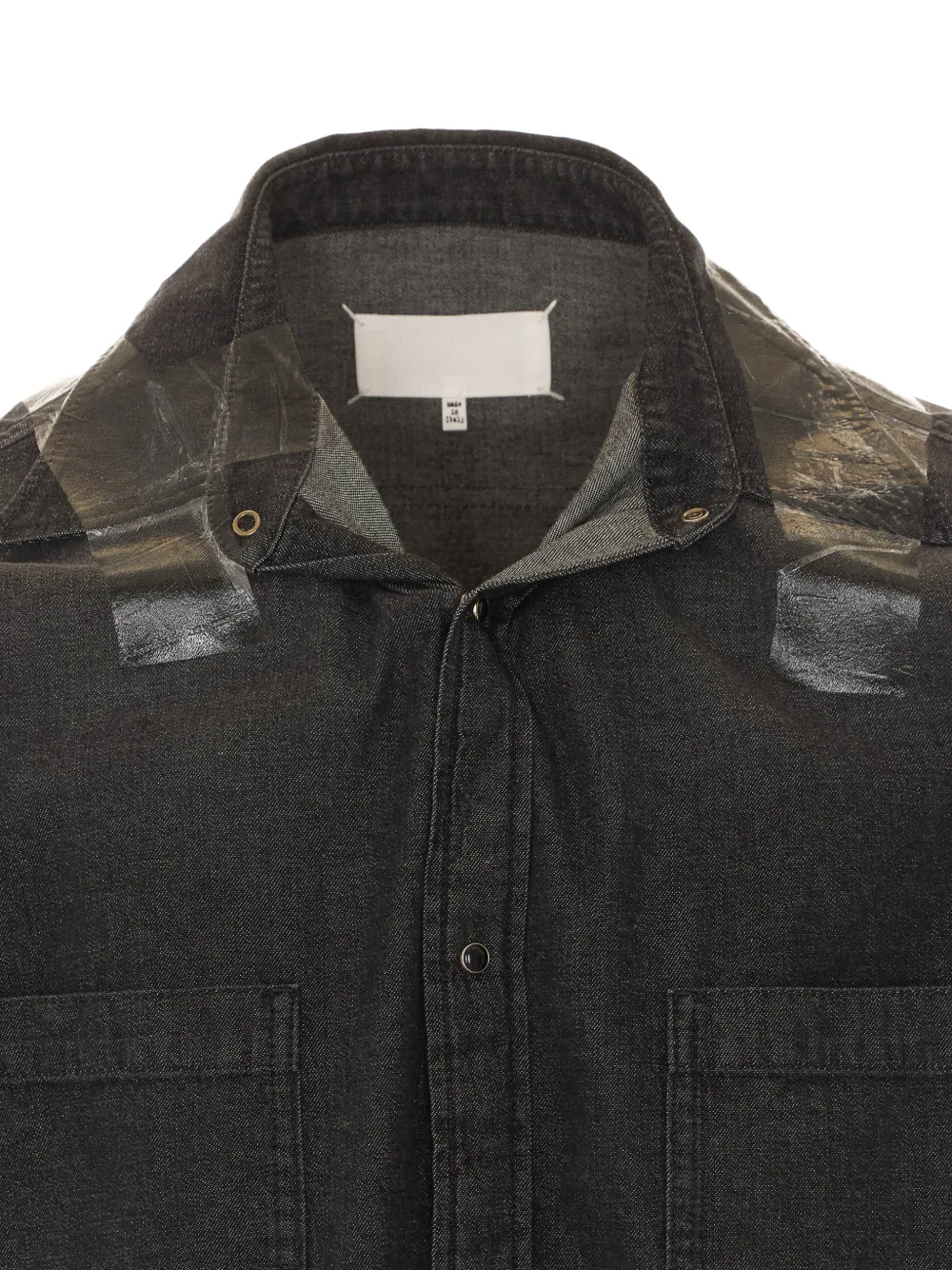 Maison Margiela Overhemd met banddetail en lange mouwen Zwart
