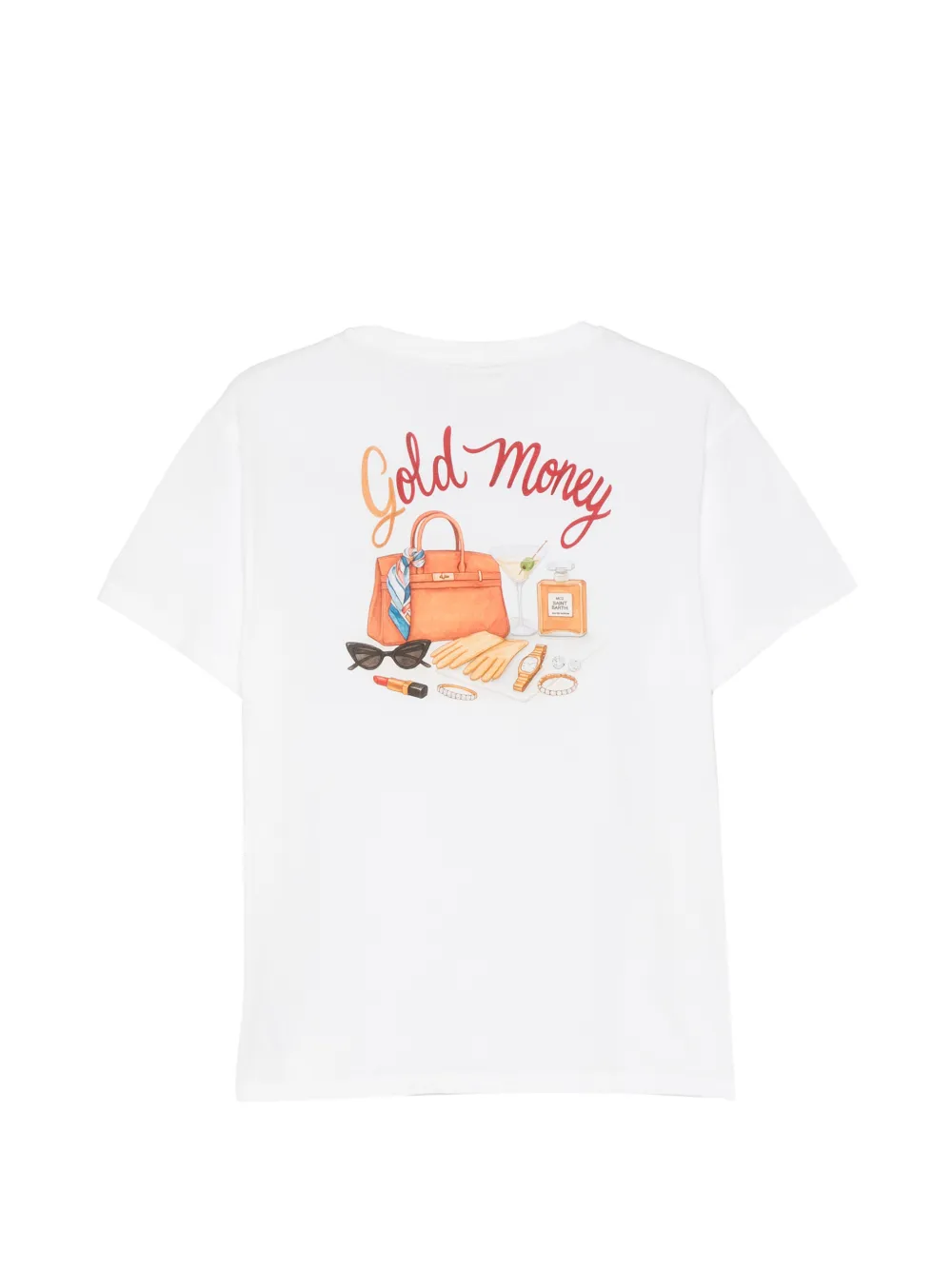 MC2 Saint Barth Emilie T-shirt met ronde hals en logo-print Wit