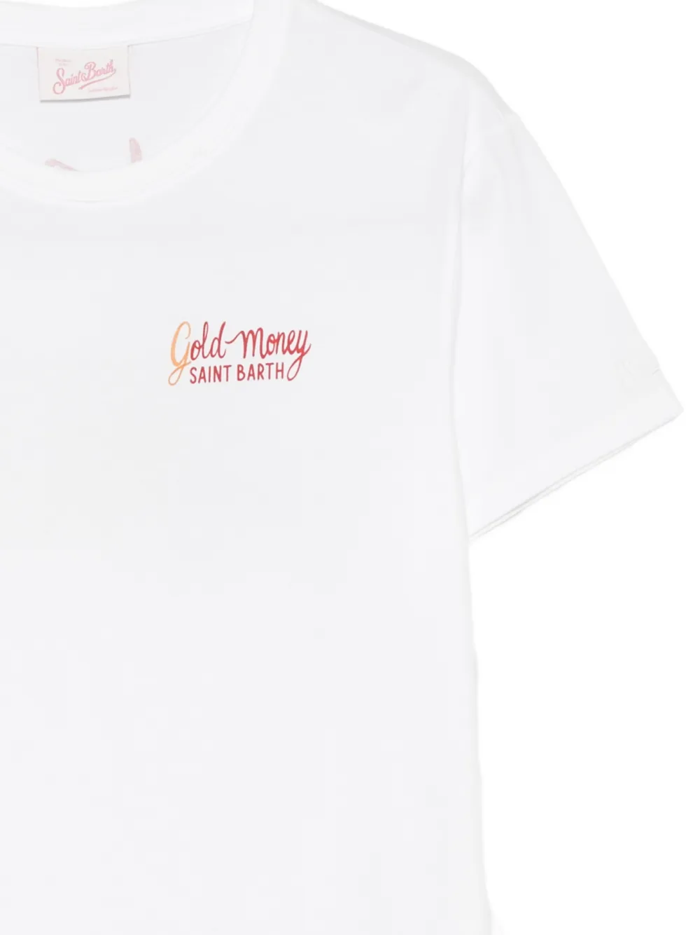 MC2 Saint Barth Emilie T-shirt met ronde hals en logo-print Wit