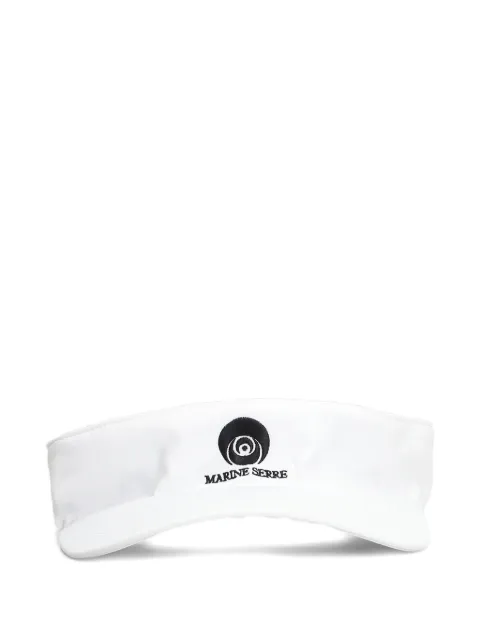 Marine Serre logo-embroidered visor