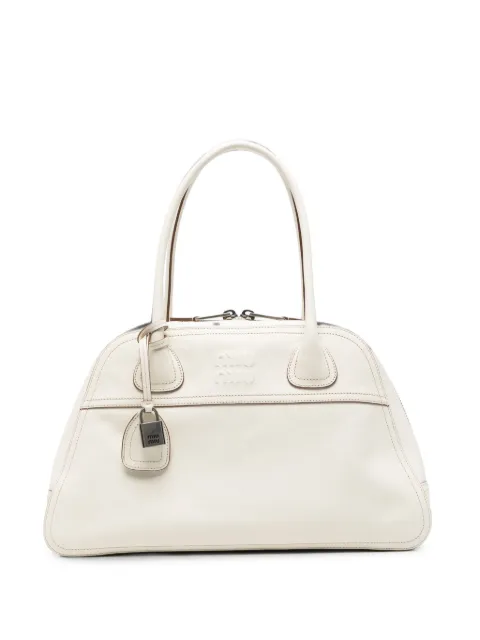 Miu Miu logo-embossed leather shoulder bag
