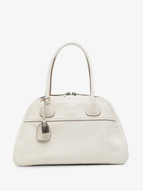 Miu Miu logo-embossed leather shoulder bag