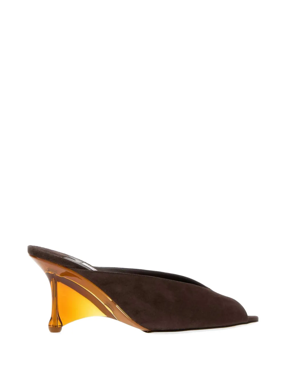 Jimmy Choo Glace wedge mules - Braun