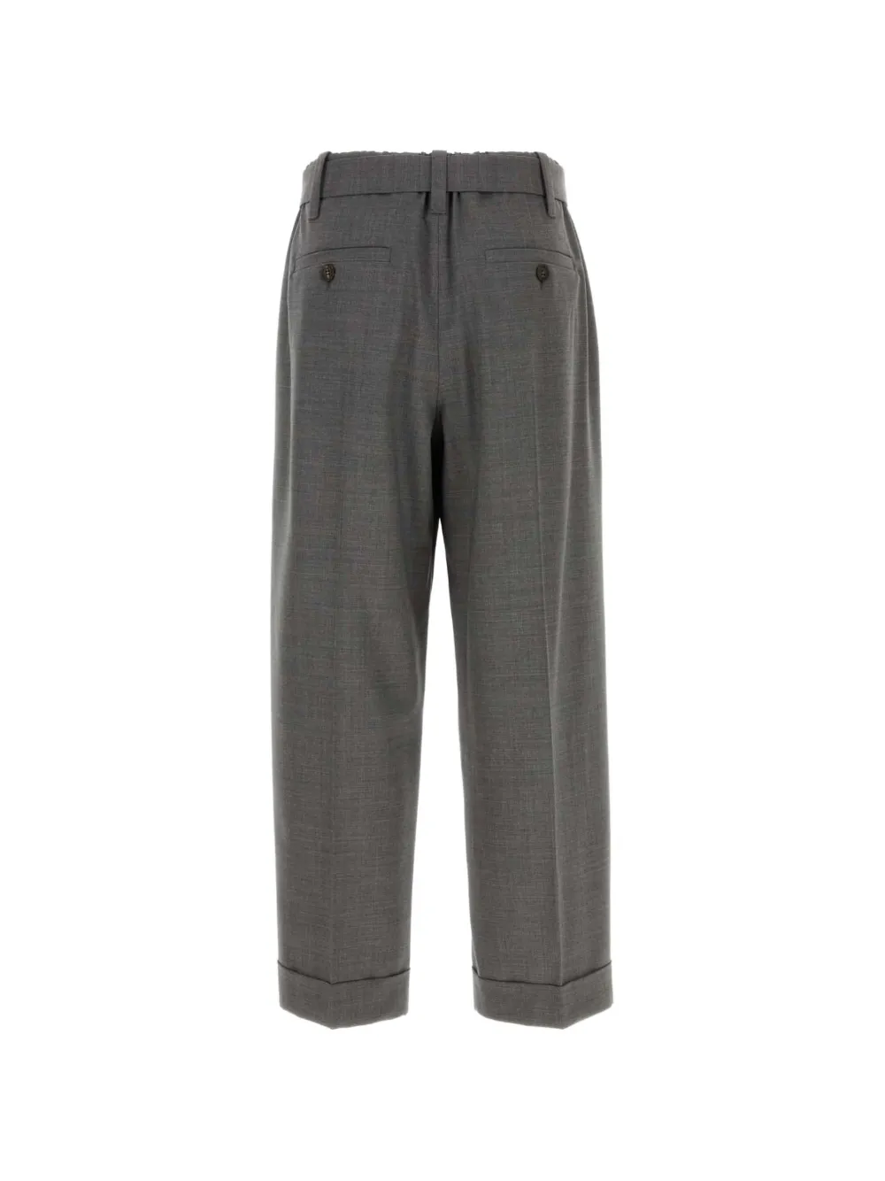 Brunello Cucinelli Plooibroek met ceintuur Grijs