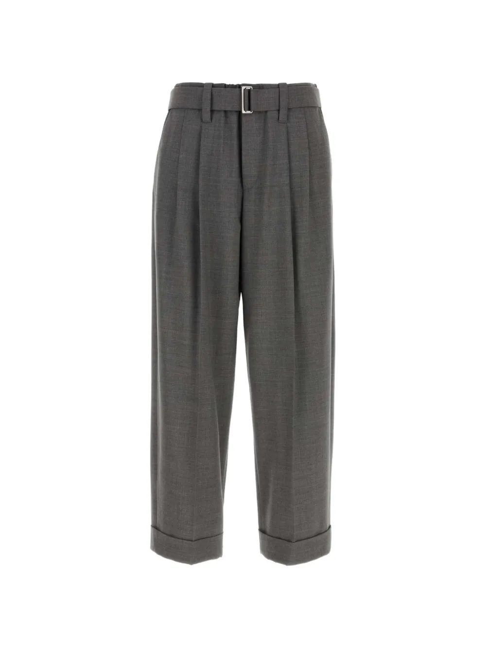 Brunello Cucinelli belted pleated trousers - Grau