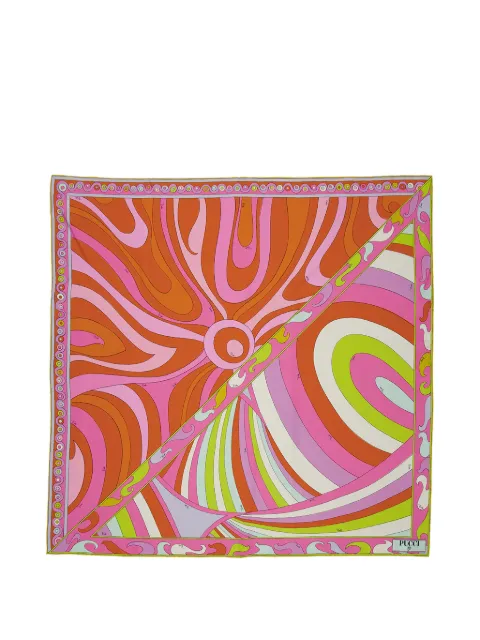 PUCCI Iride print silk scarf