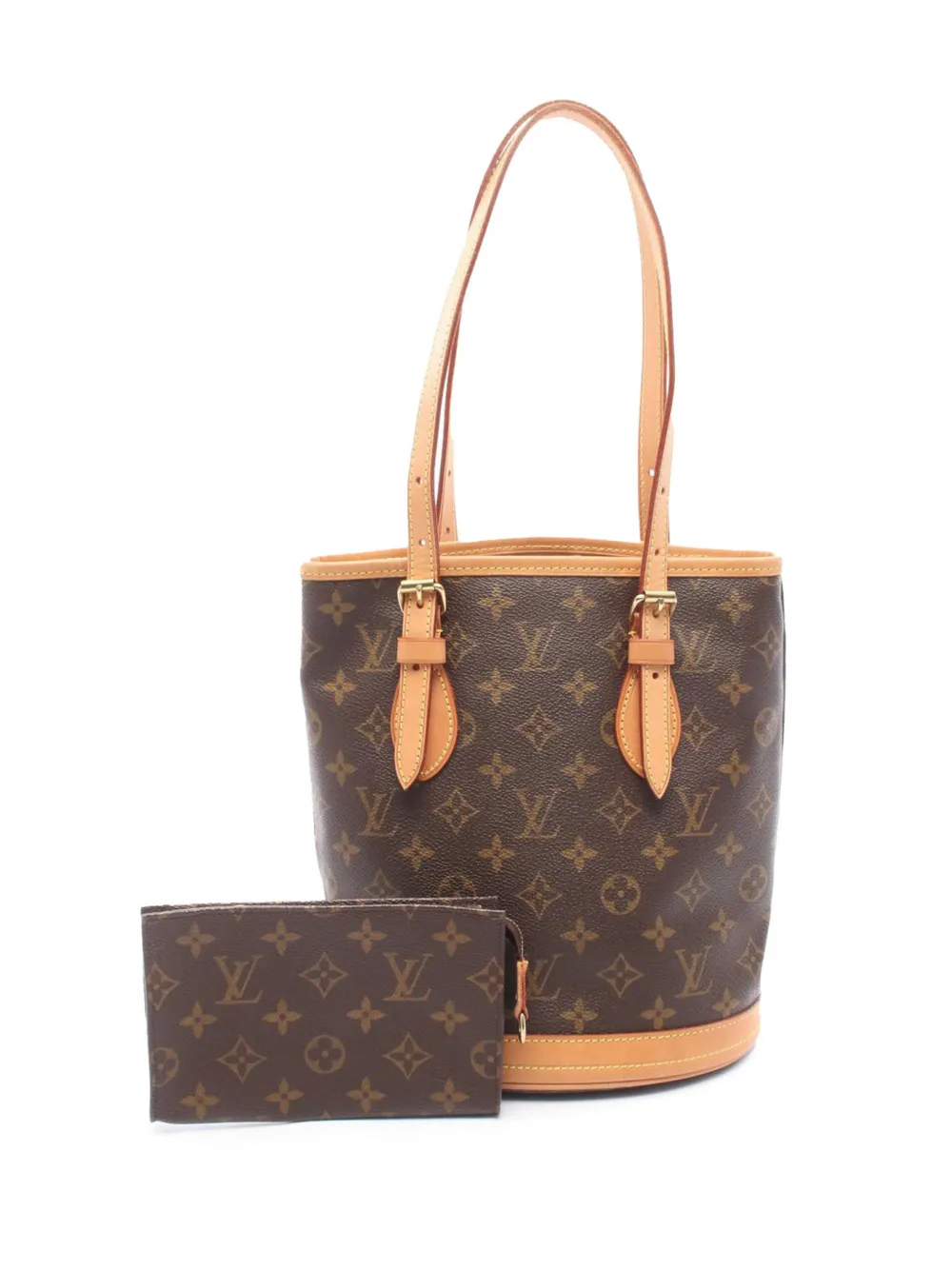 Louis Vuitton Pre-Owned 2001 Monogram Petit bucket bag - Brown