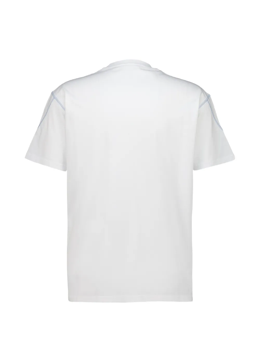 Givenchy T-shirt met geborduurd logo en contrasterend stiksel Wit