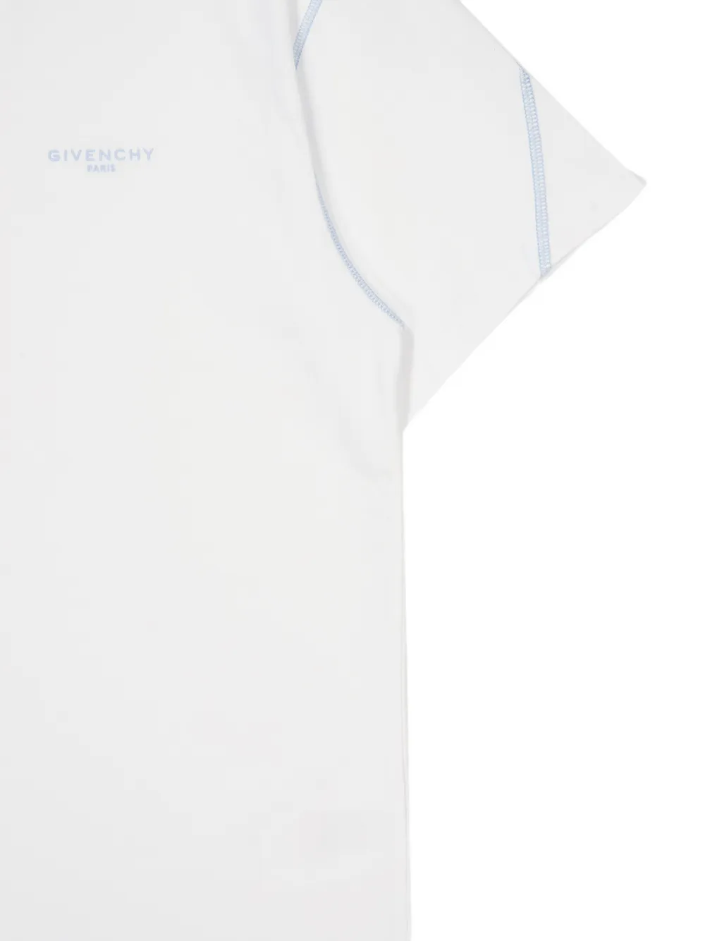 Givenchy T-shirt met geborduurd logo en contrasterend stiksel Wit