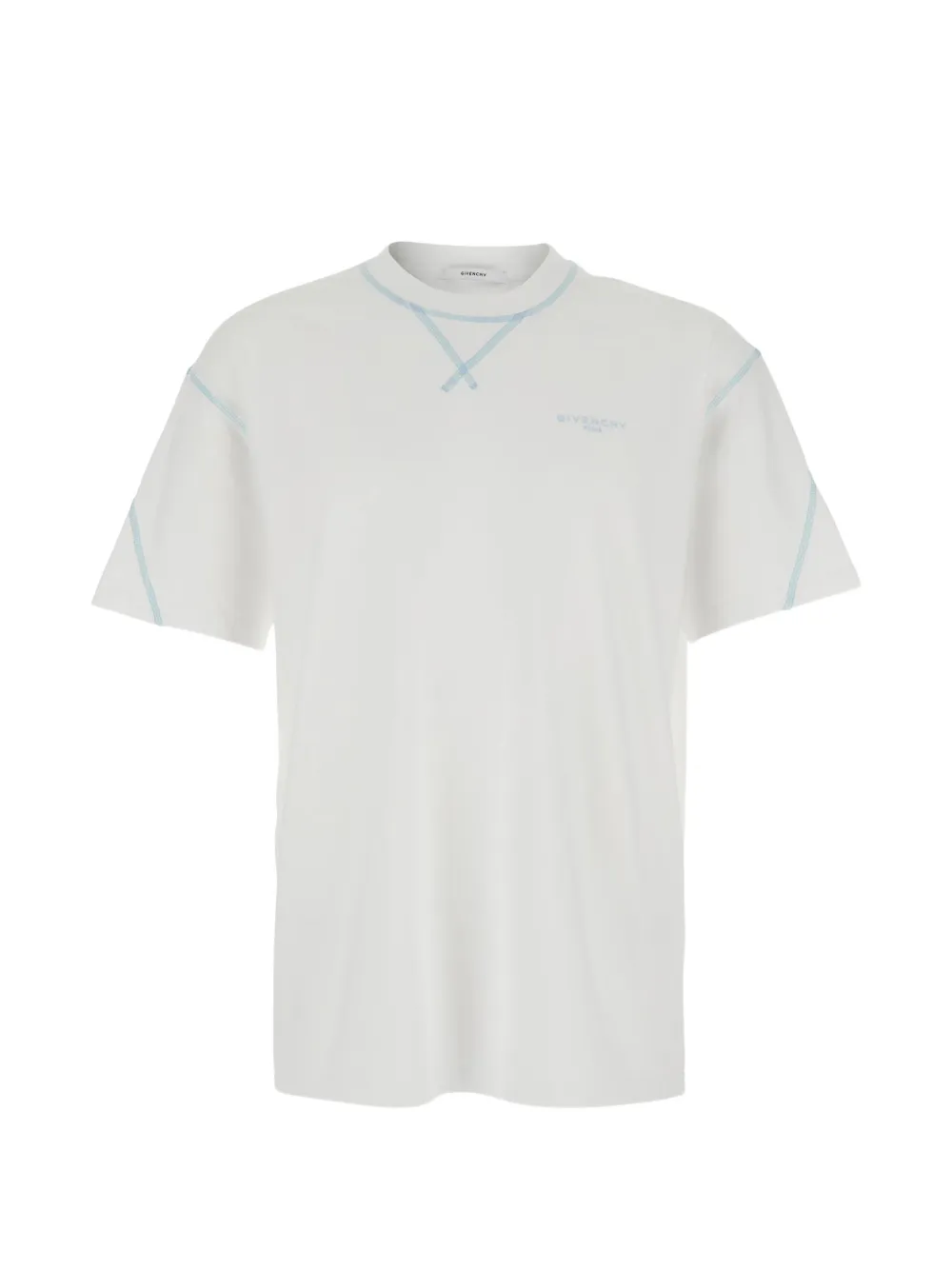 Givenchy Couture Seam katoenen T-shirt met borduurwerk Wit