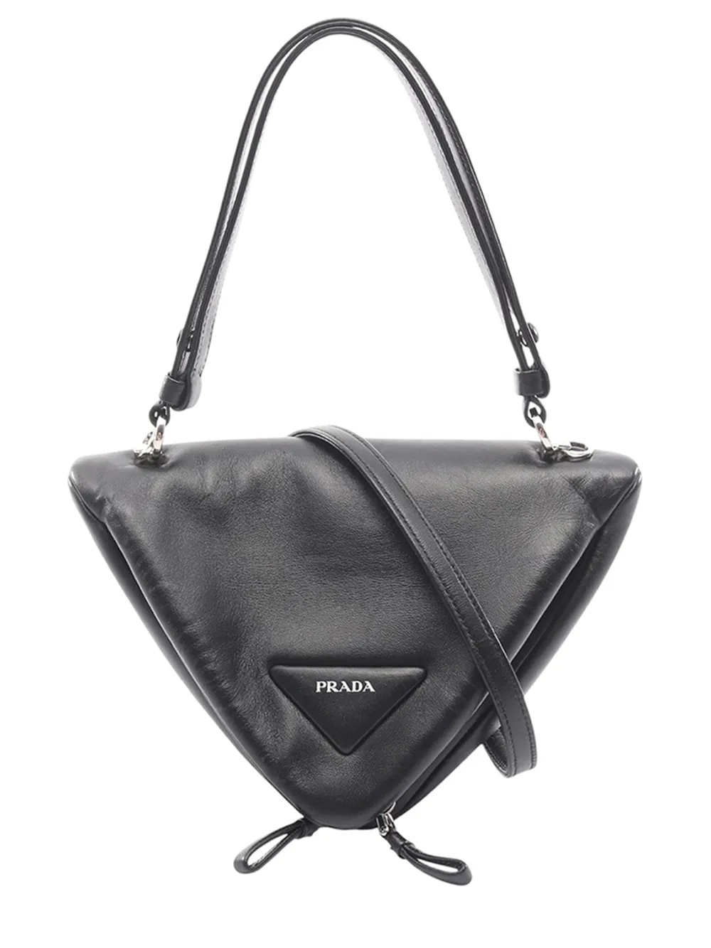 Prada Pre-Owned 2010-2026 Padded Nappa Triangle satchel - Black