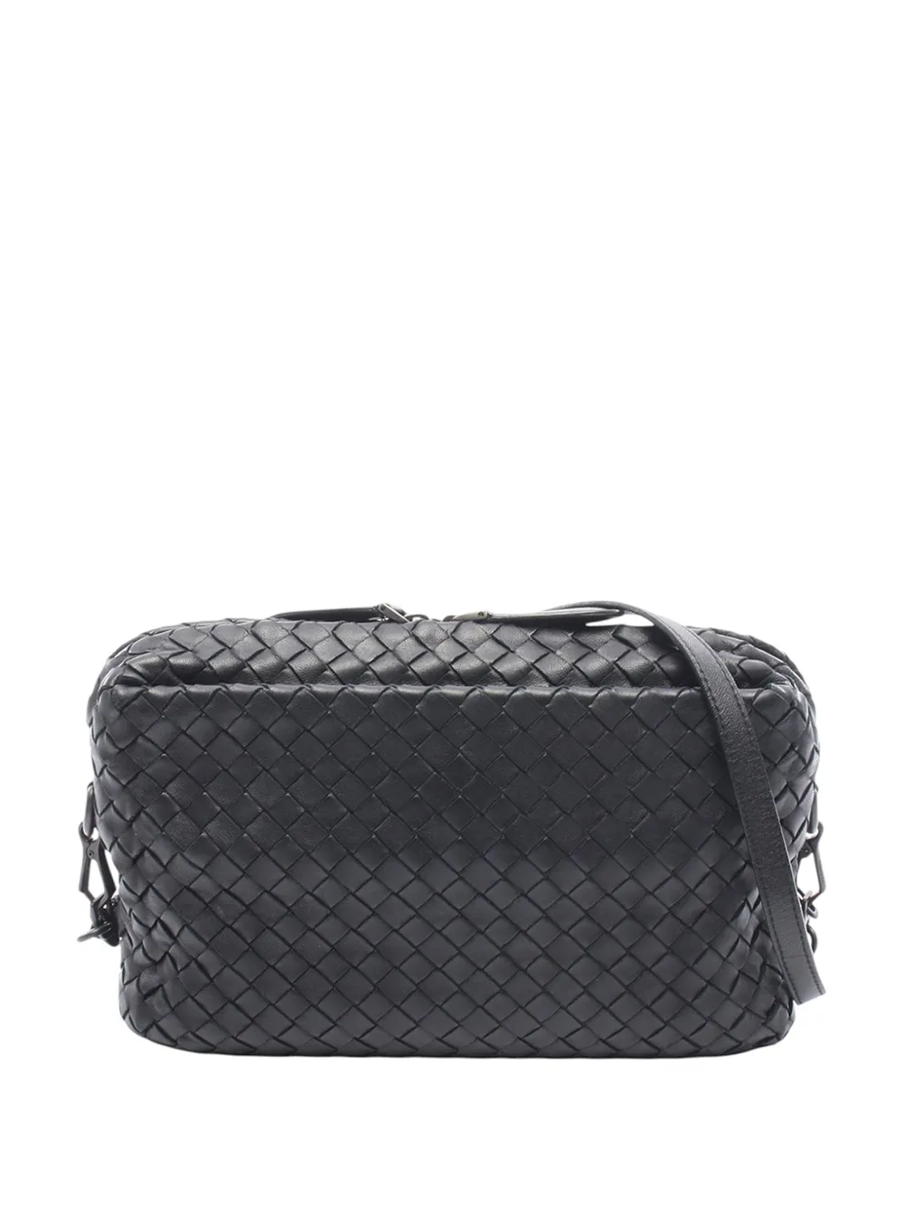 Bottega Veneta Pre-Owned 2012-2026 Nappa Intrecciato crossbody bag - Black