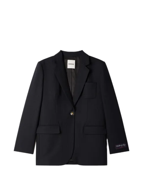SANDRO striped single-breasted blazer