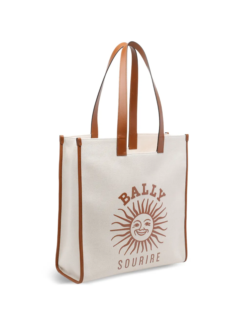 Bally Easy shopper met logoprint Beige