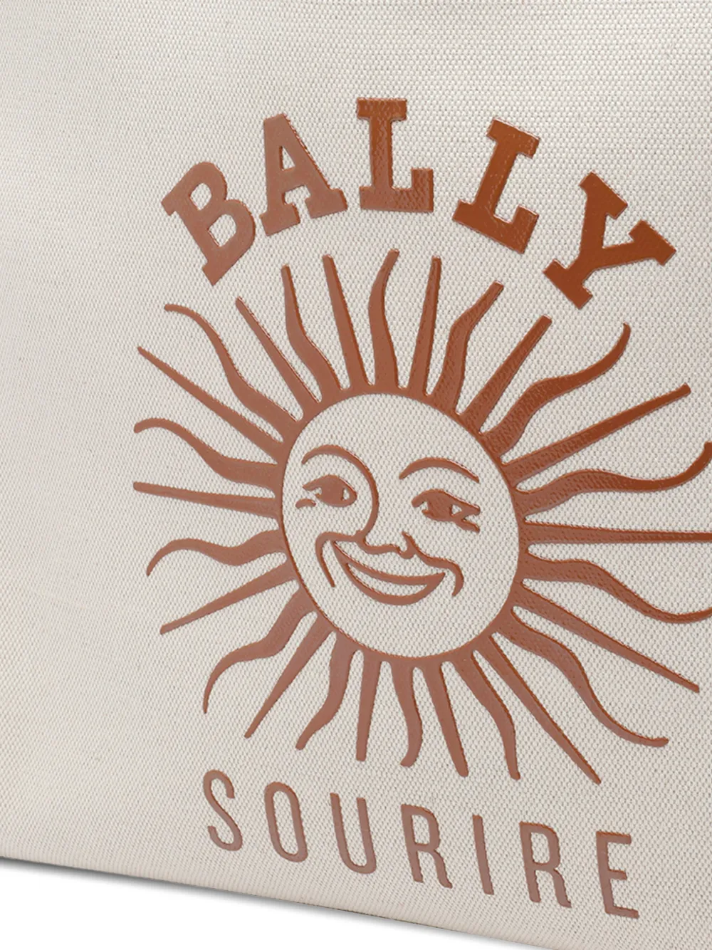 Bally Easy shopper met logoprint Beige