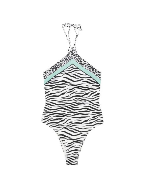 MC2 Saint Barth Meryem animal-print halterneck swimsuit