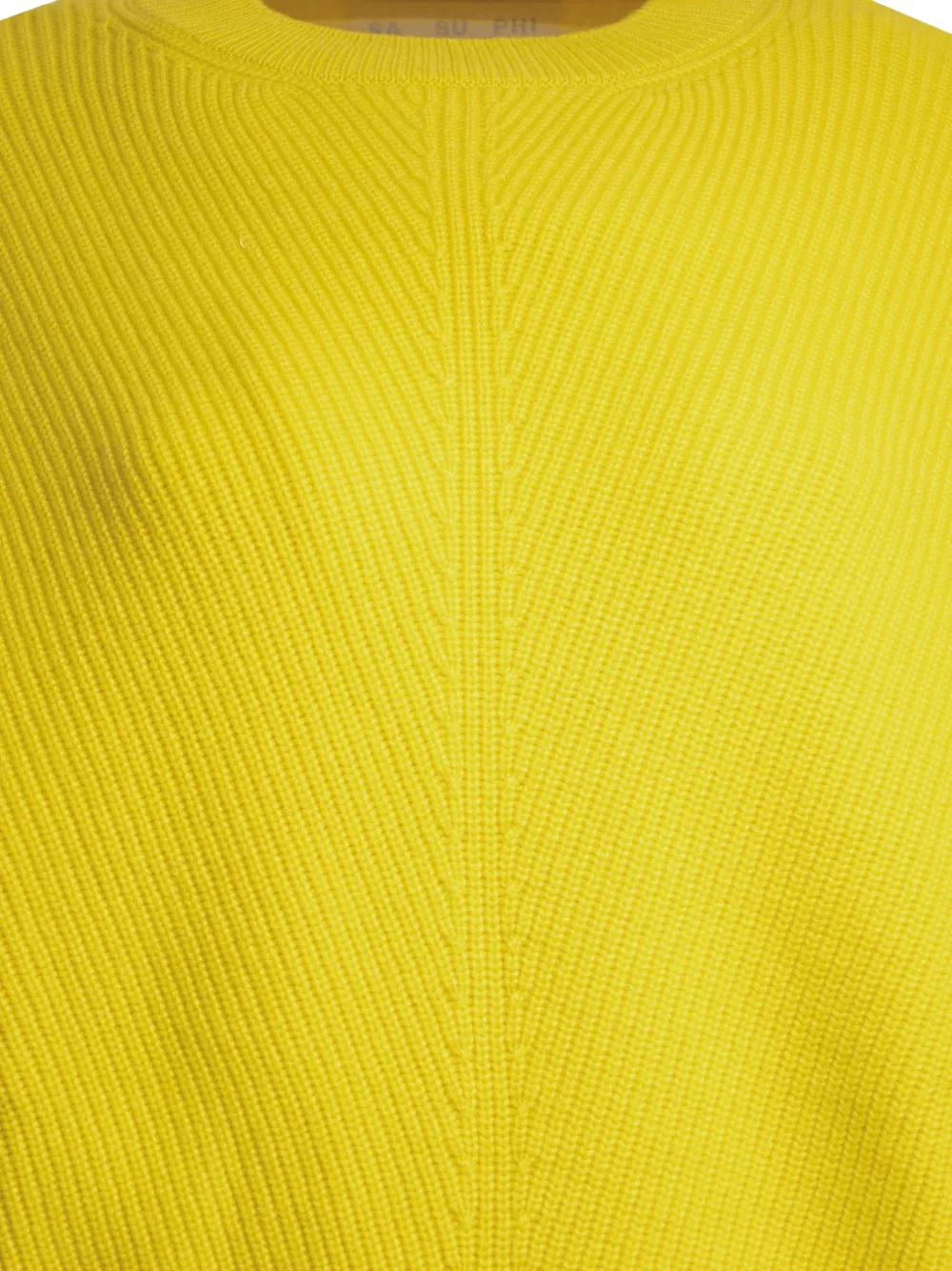  Sa Su Phi Pull Côtelé - Jaune 