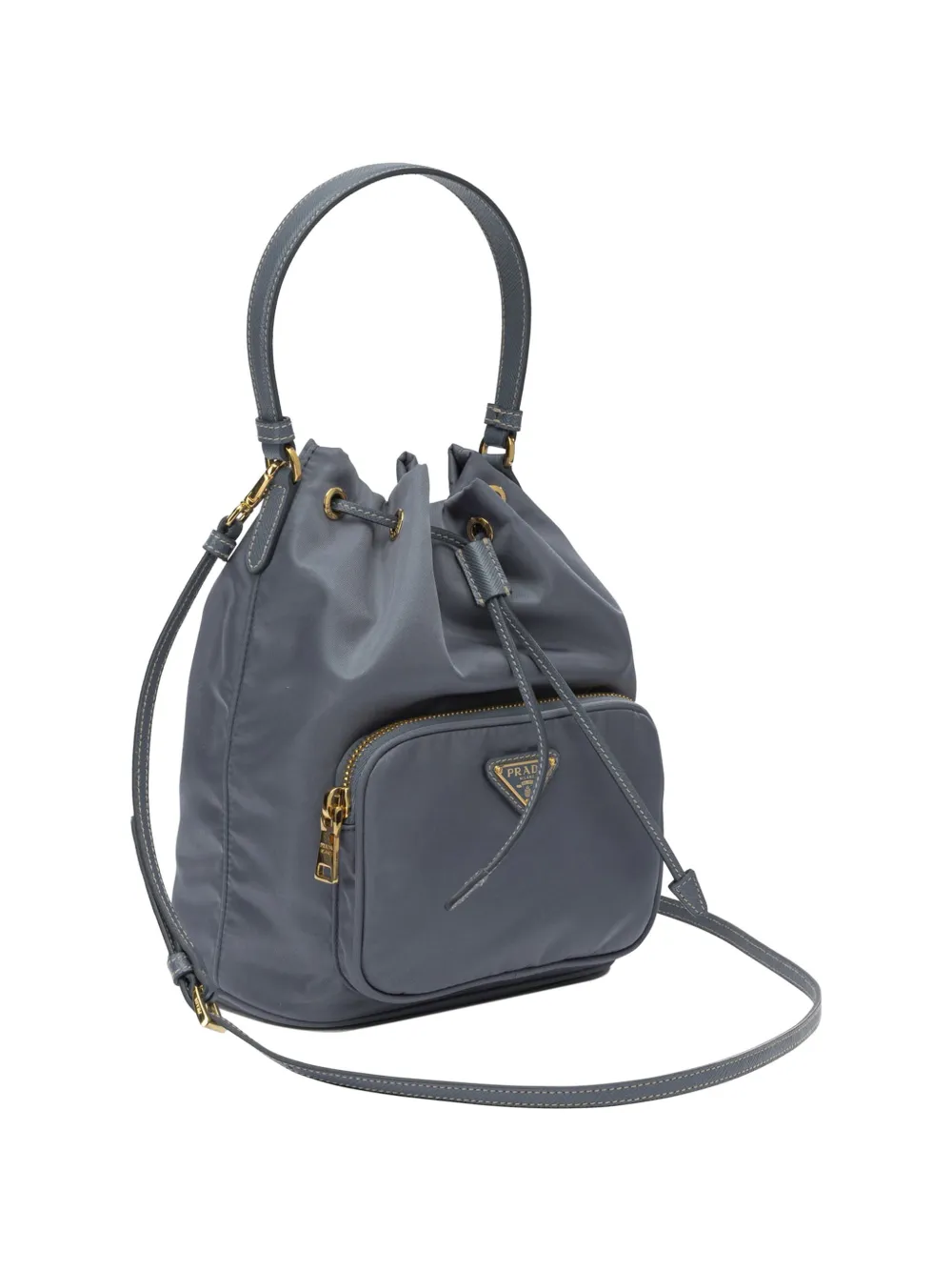  Prada Borsa A Secchiello Re-nylon - Blu 