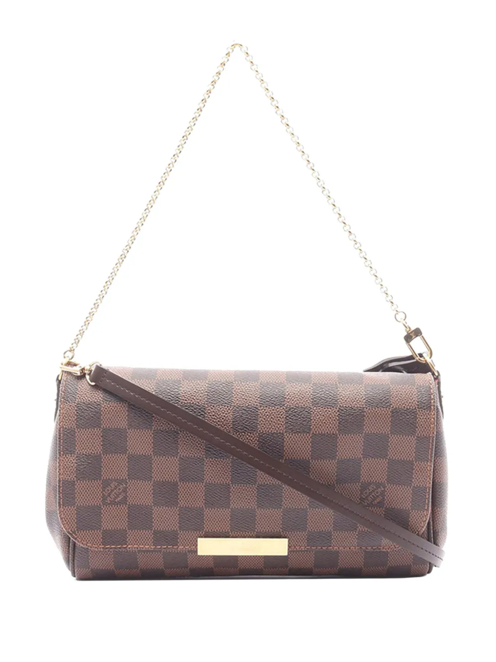 Louis Vuitton Pre-Owned 2017 Damier Ebene Favorite MM satchel - Marrone