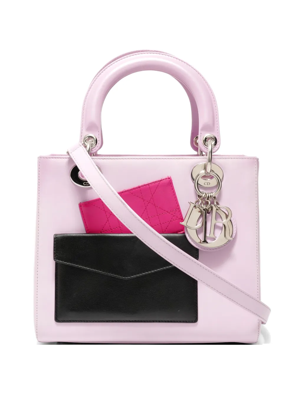 Christian Dior Pre-Owned 2014 Pockets Lady Dior shoulder bag - Rosa