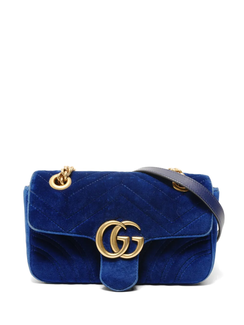 Gucci Pre-Owned 2016-2017 GG Marmont shoulder bag - Blau