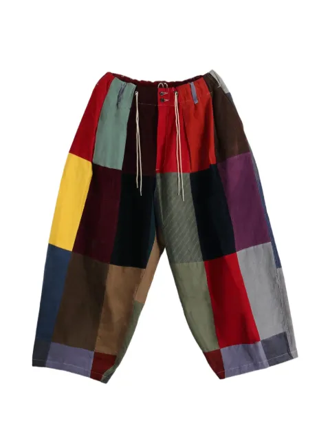 SILLAGE patchwork-design corduroy trousers