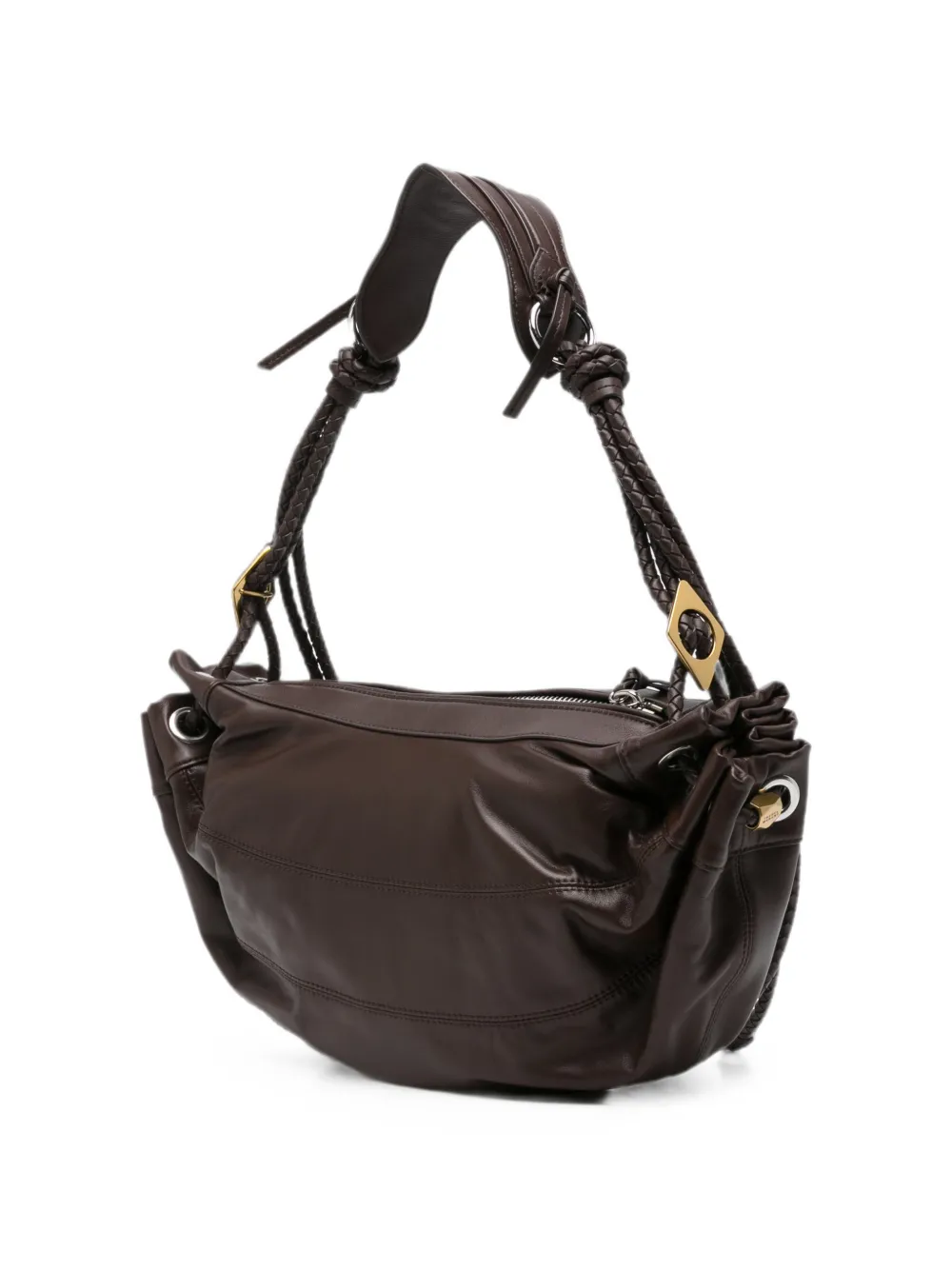 ISABEL MARANT Medium Maia lamsleren schoudertas Bruin