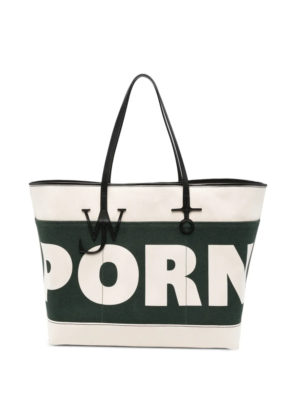 Jw Anderson Anchor Logo-plaque Tote Bag In Neutral