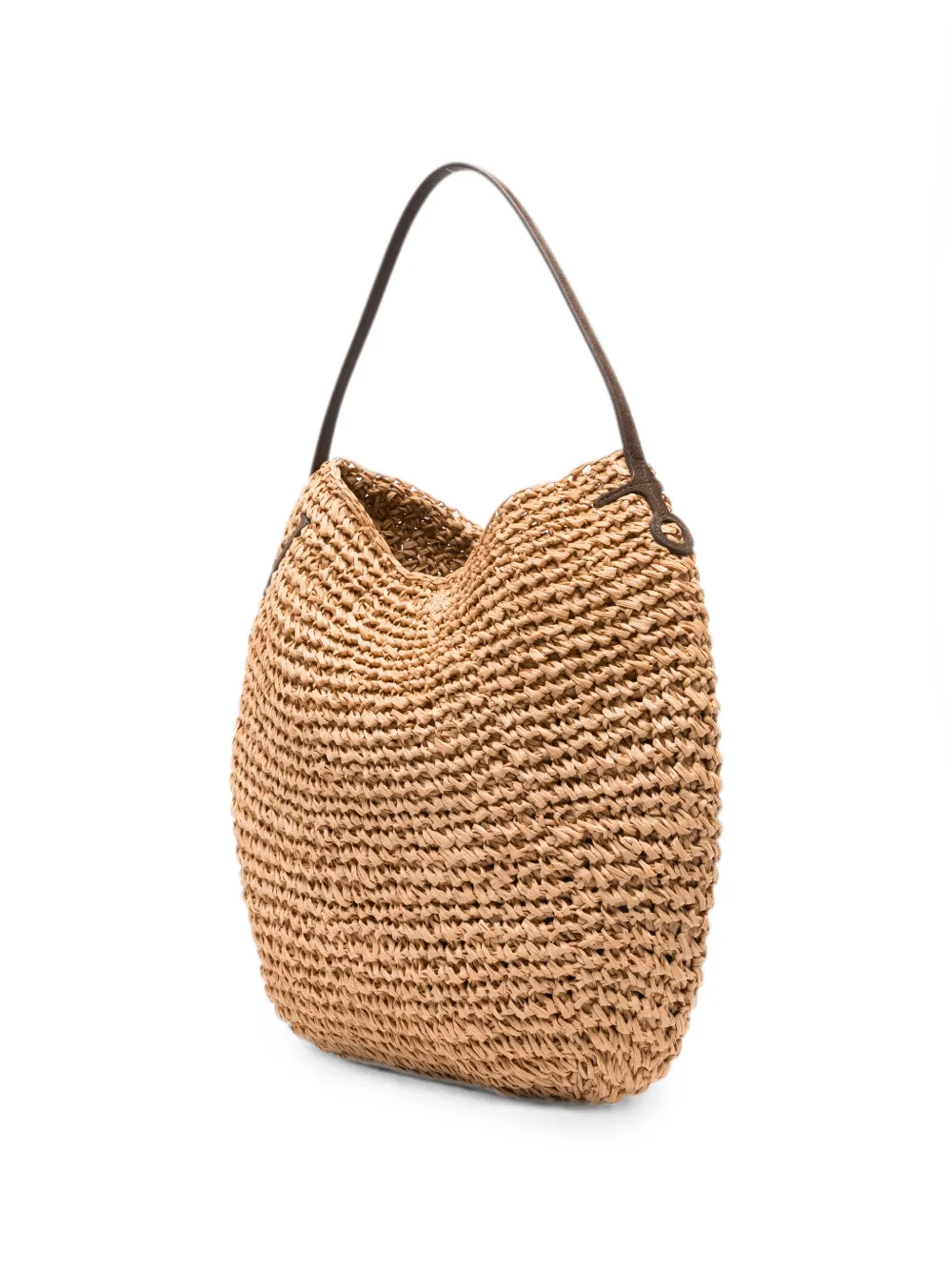 JW Anderson Grote Bulb raffia shopper Beige